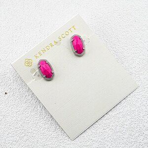 Kendra Scott Pink Turquoise Stud Earrings